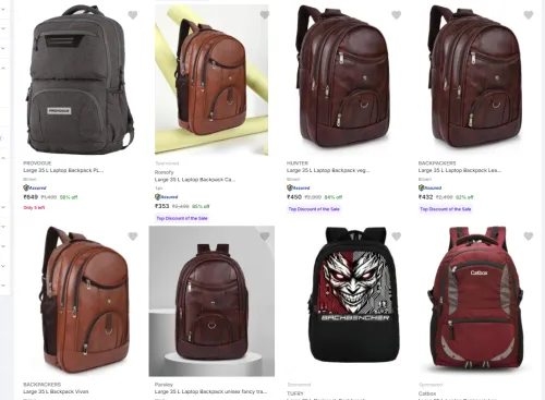 Image of Leather Backpack up to 85% Discount