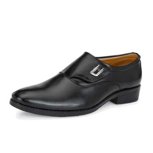 Image of Leatherkraft Mid-Top Formal Slip-On Shoes