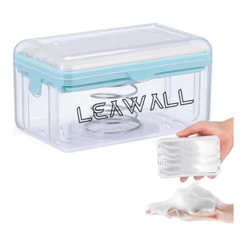Image of LEAWALL Easy Cloth Plastic Washing Soap Roller, Dispenser Case with Lid Having Roller Viral soap