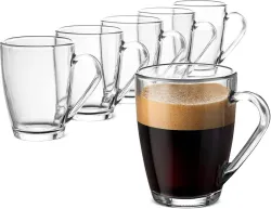 LEBELIEF WORLD (Pack of 6) Tea and Coffee Handle Mug