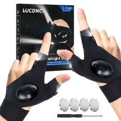 LED Flashlight Gloves - Hands-Free Lights