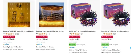 Image of Led String Diwali Lights Starts @ ₹88