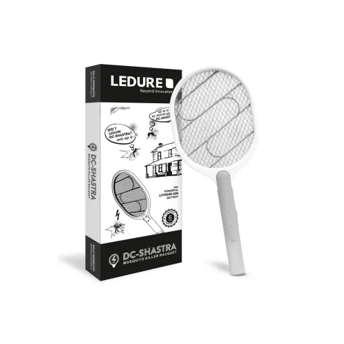 Image of Ledure DC Shastra Mosquito Racquet Electric Insect Killer | Rechargeable Li-Ion Battery |
