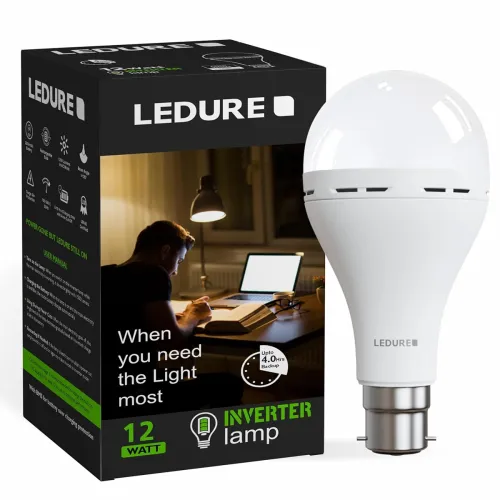 Image of LEDURE Inverter Lamp 12W Rechargeable Emergency Bulb
