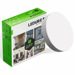 LEDURE Moon Plus Round 6W Surface Downlight | Round LED Surface Mount Light| Natural White Pack of 1