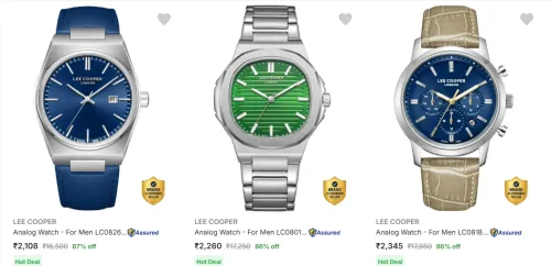 Image of Lee Cooper Analog Watch up to 87% Discount