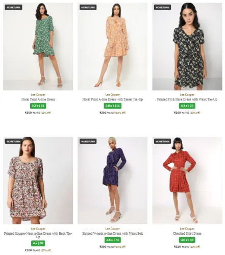 Image of LEE COOPER Brand Women's Dress @ Up to 80% Discount