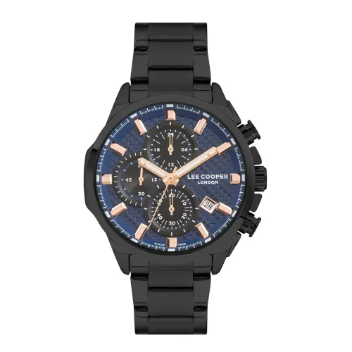 Image of Lee Cooper Chronograph Blue Round Dial Men's Watch - LC07254.690