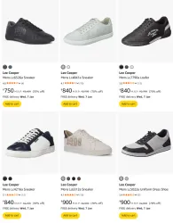  Lee Cooper Mens Footwear Upto 70% Discount