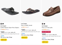 Lee Cooper Men Footwear Minimum 80% Discount