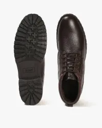 LEE COOPER Men Leather Mid-Top Lace-Up Shoes