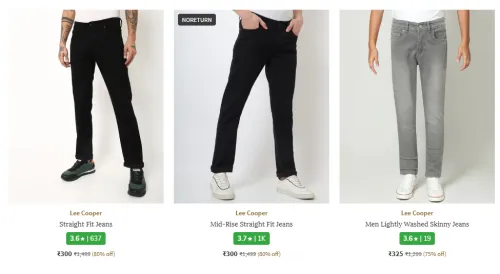 Image of Lee Cooper men's minimum 80% Discount