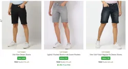Lee Cooper Men Shorts Minimum 60% Discount