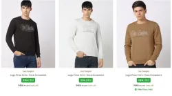 Lee Cooper Men Sweatshirt Flat 70% Discount