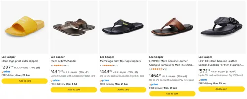 Image of Lee Cooper Men's Footwear upto 78% Discount