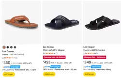 Lee Cooper Mens Slipper at Minimum 70% Discount