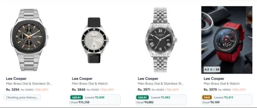 Image of Lee Cooper Mens Watches at minimum 79% Discount