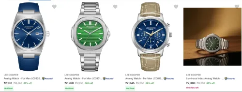 Image of Lee Cooper Men's Watches at minimum 80% Discount