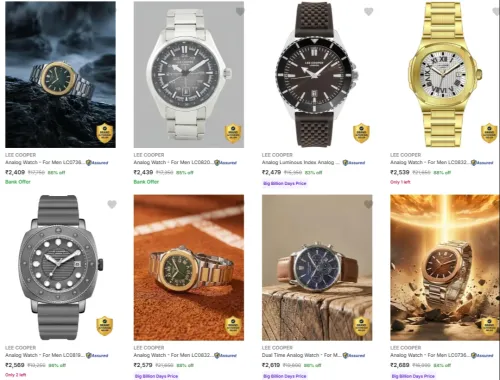 Image of Lee Cooper Men's Watches up to 88% Discount