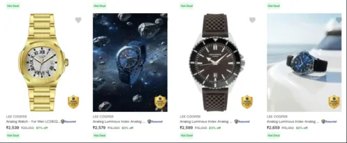 Image of Lee Cooper Men's Wrist Watches upto 87% Discount