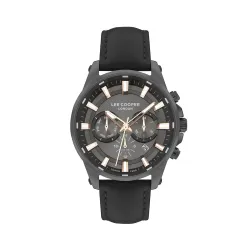 Lee Cooper Multifunction Black Round Dial Mens Watch - LC07525.651