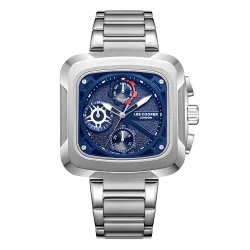 Lee Cooper Multifunction Blue Square Dial Mens Watch - LC08013.390