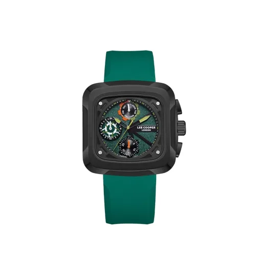 Image of Lee Cooper Multifunction Green Square Dial Men's Watch -