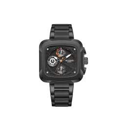 Lee Cooper Multifunction Gun Square Dial Mens Watch - LC08013.060