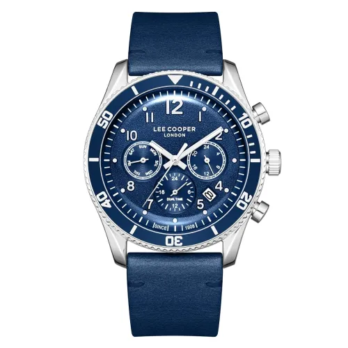 Image of Lee Cooper Quartz Blue Round Dial Men's Watch - LC08260.399