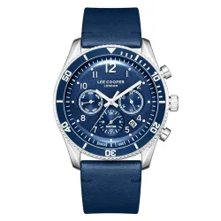 Lee Cooper Quartz Blue Round Dial Mens Watch - LC08260.399