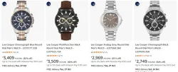 Lee Cooper Watches at minimum 80% Discount