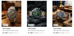 Lee Cooper Watches at minimum 83% Discount