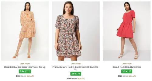 Image of Lee Cooper Women Dresses min. 80% Discount
