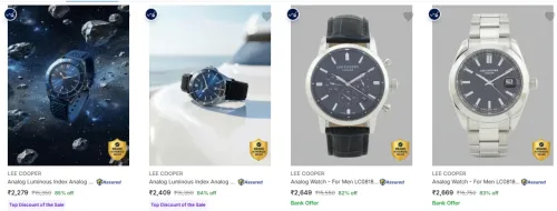 Image of LEE COOPER Wrist Watches at minimum 82% Discount