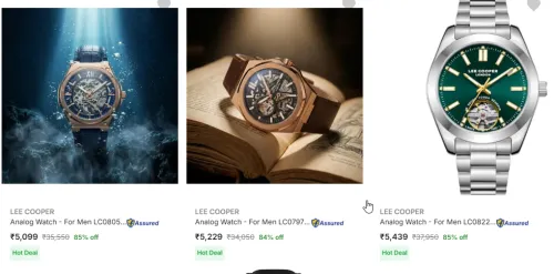 Image of Lee Cooper Wrist Watches up to 85% off