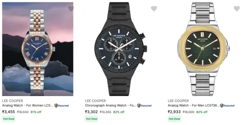 Image of Lee Cooper Wrist Watches Upto 82% Discount