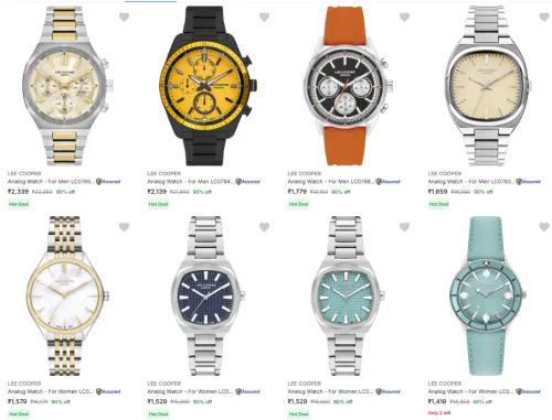 Image of Lee Cooper Wrist Watches Upto 90% Discount