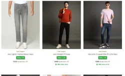 Lee Copper Mens Jeans Starting at just ₹520