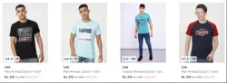 Lee Mens T-Shirts at minimum 80% Discount 