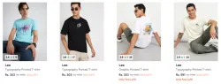Lee Men Tshirts Upto 81% Off