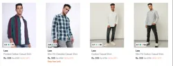 Lee Mens Casual shirts at 80% discount 