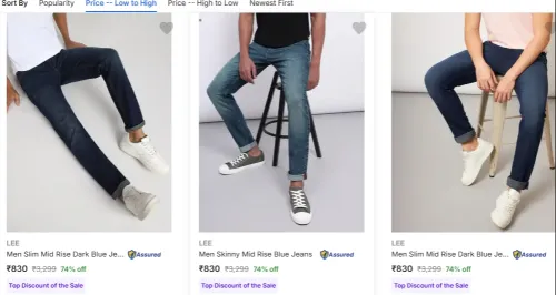 Image of Lee Mens Jeans Minimum 70% Discount