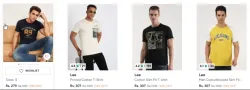 LEE  mens t-shirts starting at ₹ 279