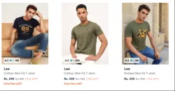 Lee Mens T-shirts up to 70% Discount