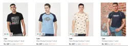 Lee Men's T-shirts up to 82% Discount