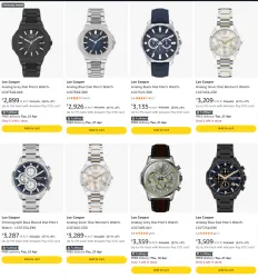 Lee Cooper Analog Watch @ Minimum 80% Discount