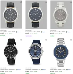 Lee Cooper Wrist Watches @ Minimum 80% Discount
