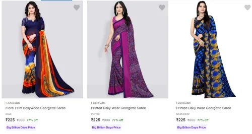 Image of Leelavati Women's Sarees upto 77% Discount
