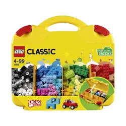 LEGO 10713 Classic Creative Suitcase, Toy Storage, Fun Colourful Basic Building Bricks for Kids, Multicolor (213 pieces)