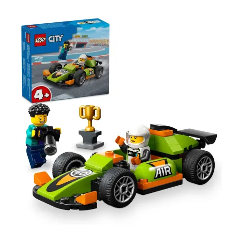 Image of LEGO City Green Race Car Racing Vehicle Toy 60399 ( 56 Pieces)